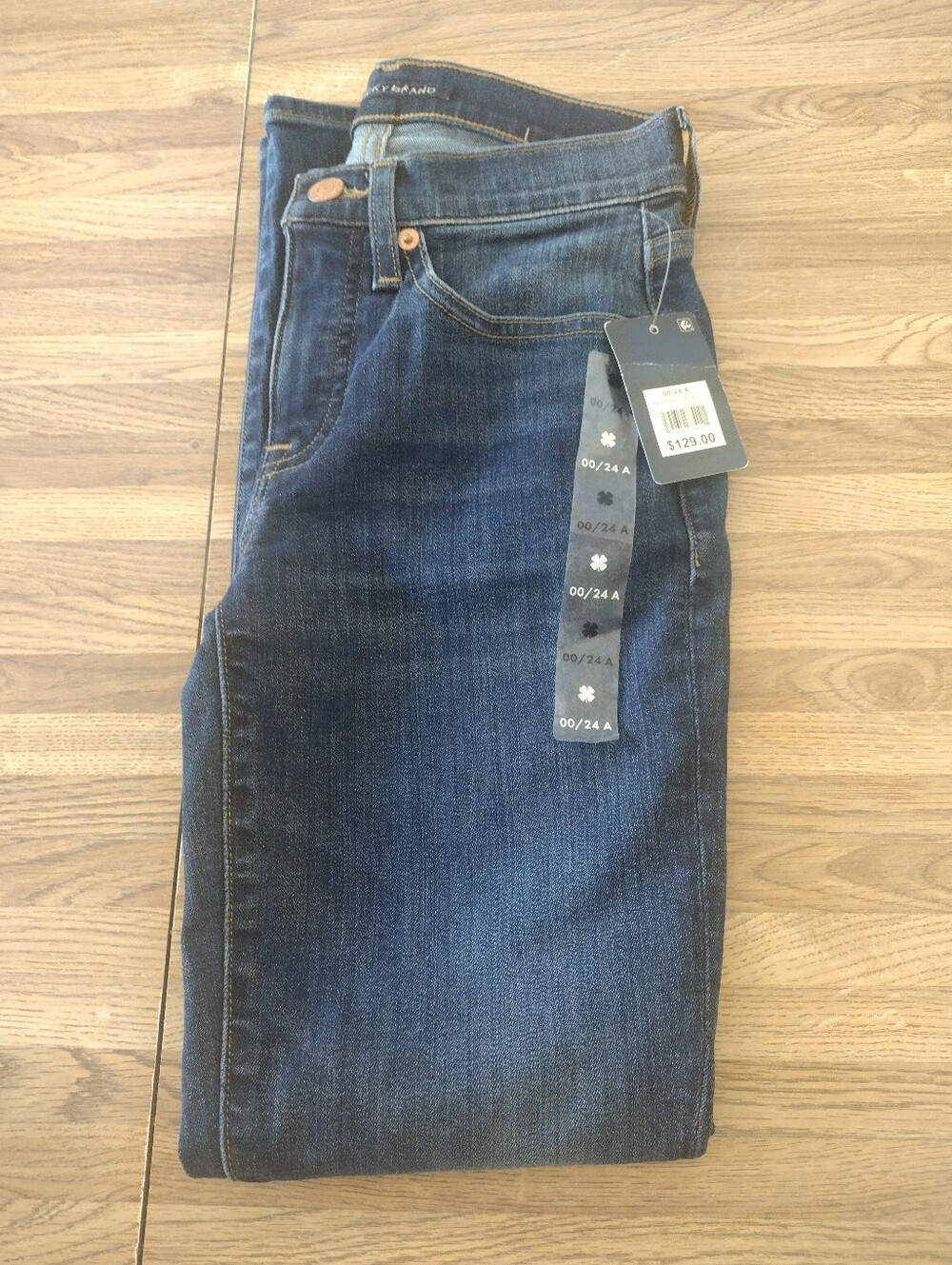 Women's Size 00 Lucky Brand Ava Mid Rise Skinny Jeans 24/27